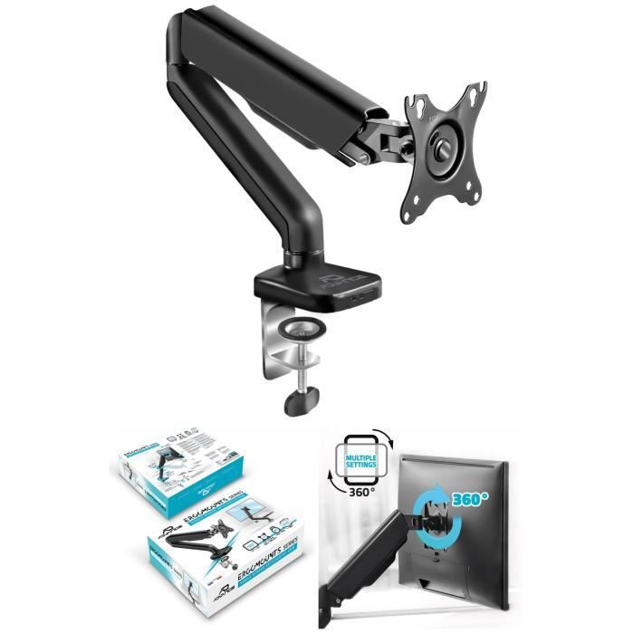 Advance Ergo PC Monitor Stand, Curved Screen Support for 2 Screens 17-32"