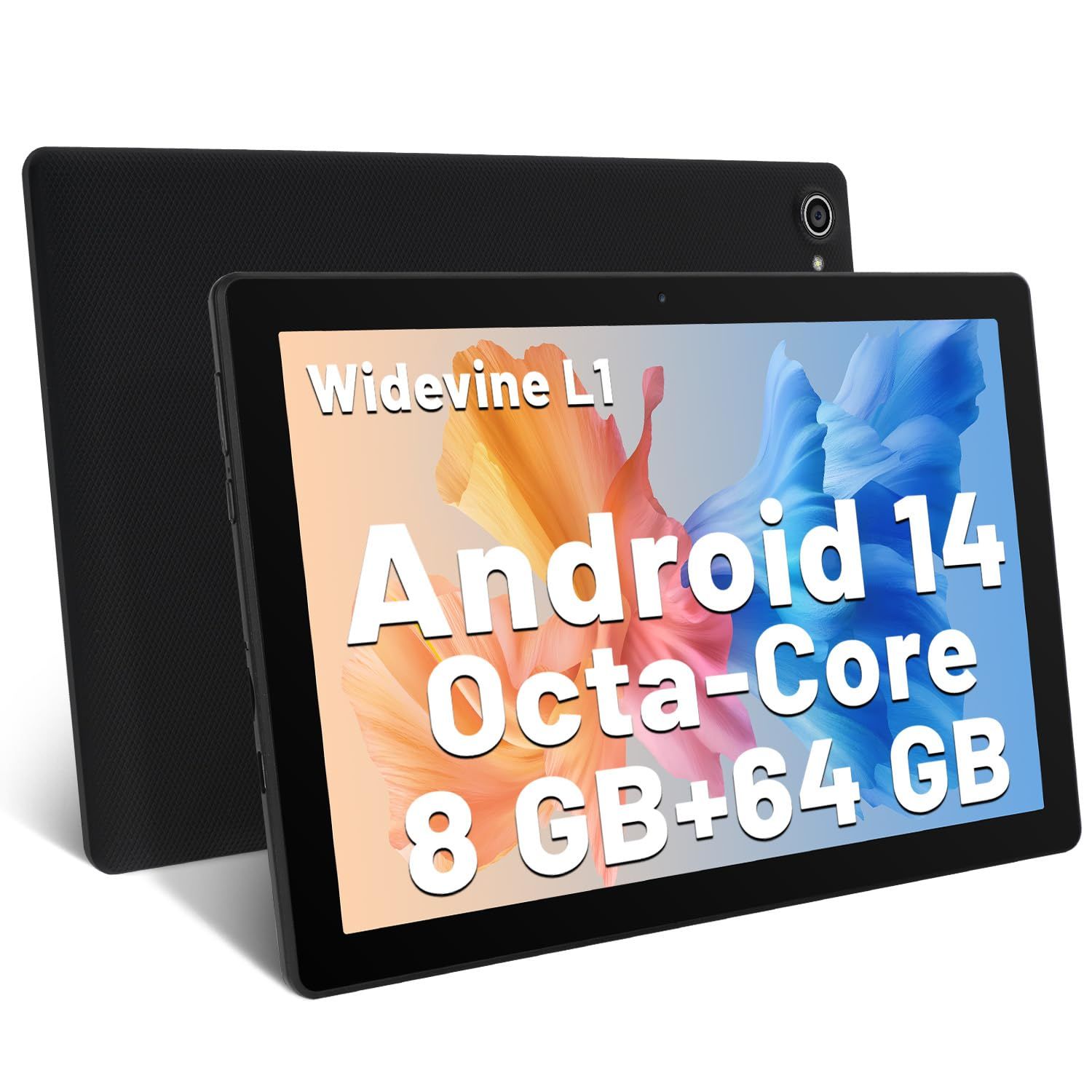 AEEZO 10-Inch Tablet - Octa-Core, 8GB RAM, 64GB ROM, 1280x800 IPS Display, Android 14