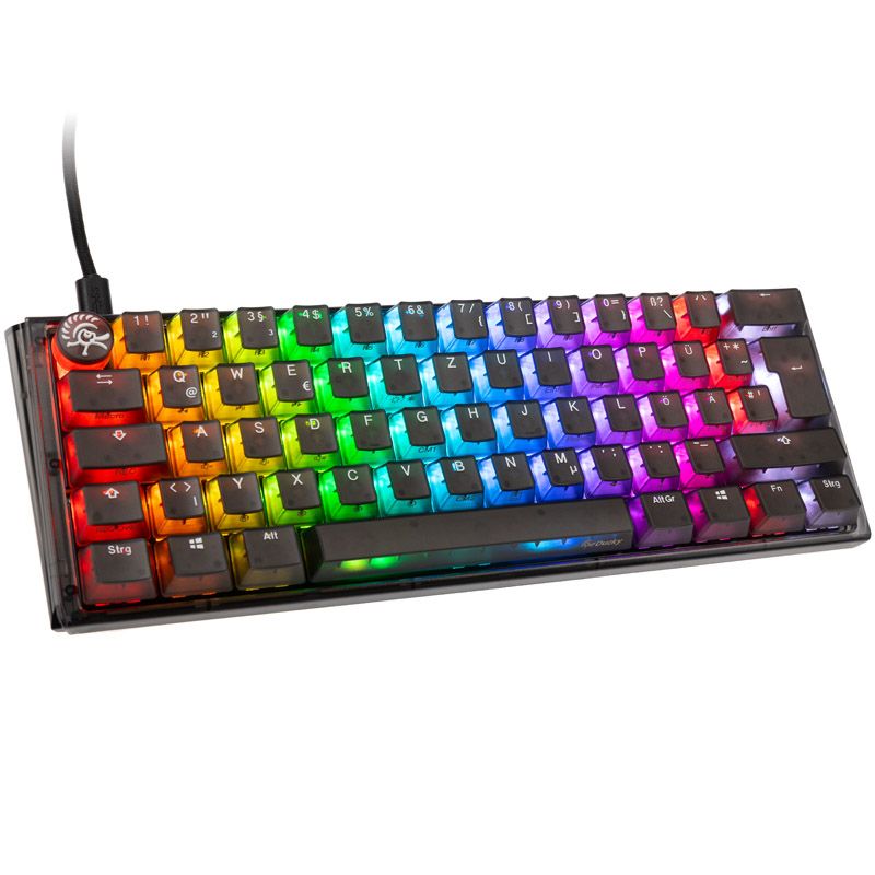 Ducky One 3 Aura Black Mini Gaming Keyboard, RGB LED - MX Red