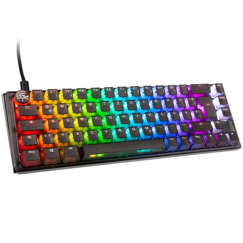 Ducky One 3 Aura Gaming Keyboard, Black SF, RGB LED, MX Speed Silver