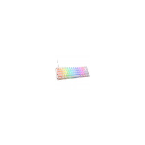 Ducky One 3 Aura White Mini Gaming Keyboard, RGB LED - MX Speed Silver
