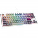 Ducky One 3 Mist Grey TKL Gaming Keyboard, RGB LED - MX Speed Silver
