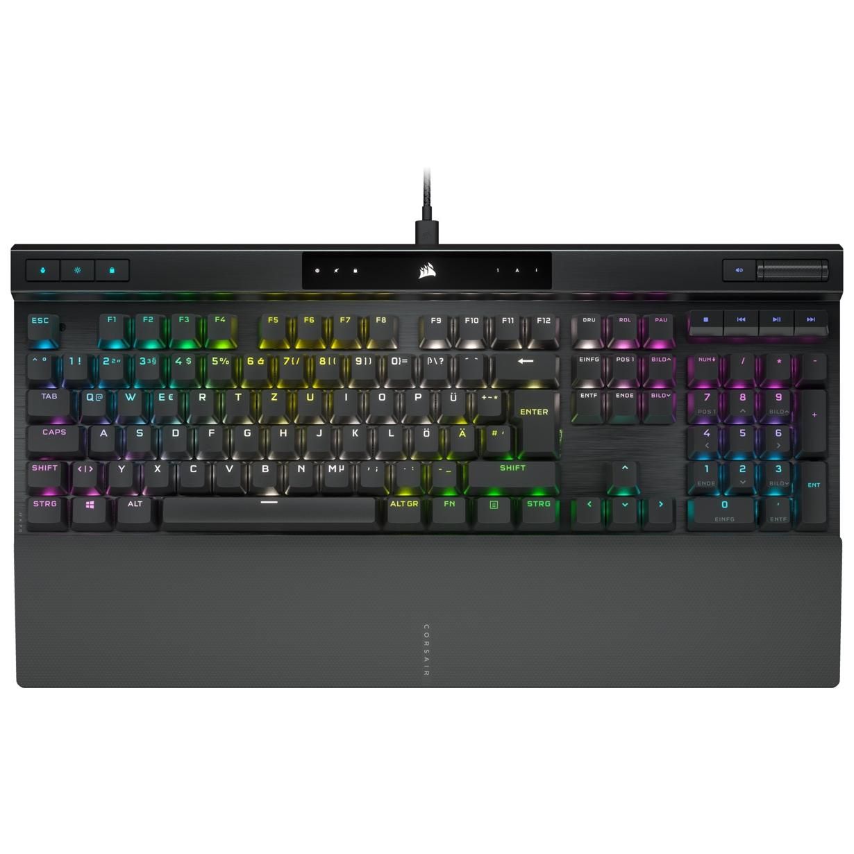 Corsair K70 RGB Pro Gaming Keyboard (German QWERTZ Layout, Black)