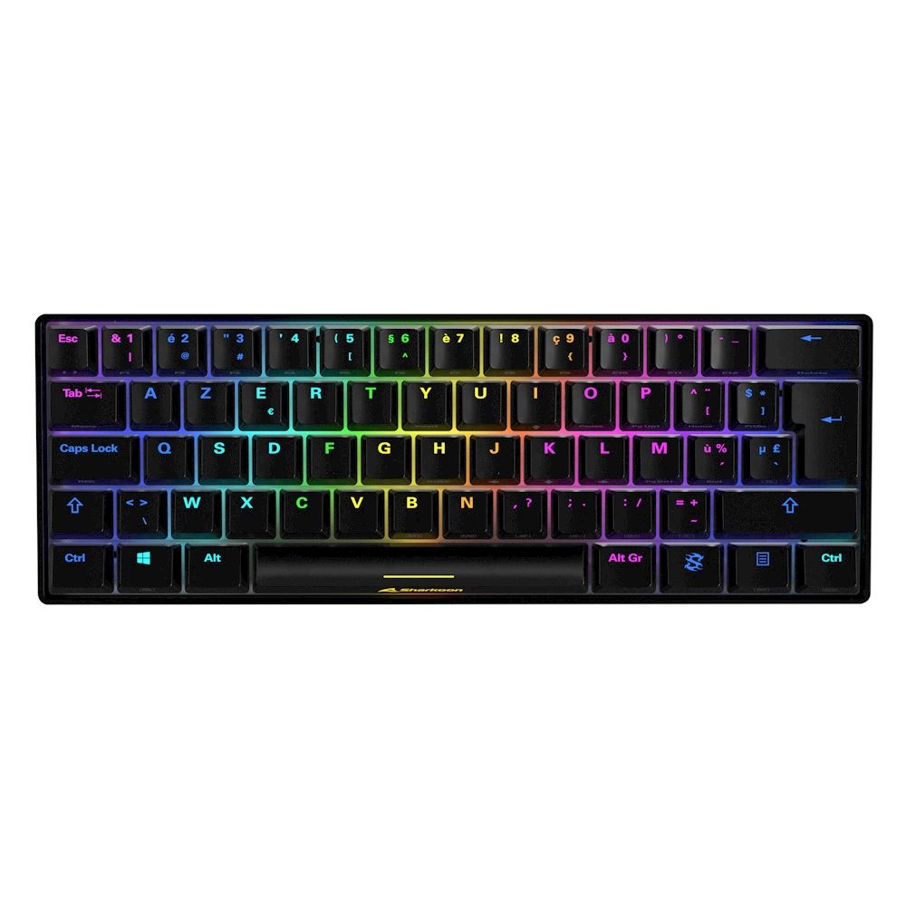 Sharkoon S4 Gaming Keyboard, AZERTY, USB, Black