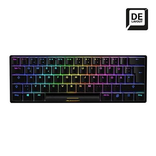 Sharkoon Skiller SGK50 S4 Gaming Keyboard, USB, QWERTZ Layout, Mechanical Switches, Black