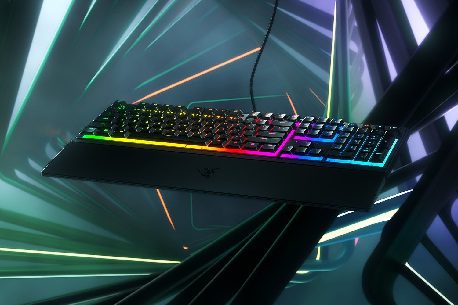 Razer Ornata V3 Gaming Keyboard (USB, QWERTZ German, Black)