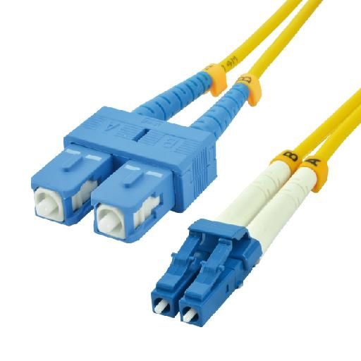 MCL Single-Mode Fiber Optic Cable SC to LC - 15m (9/125µm) OS2