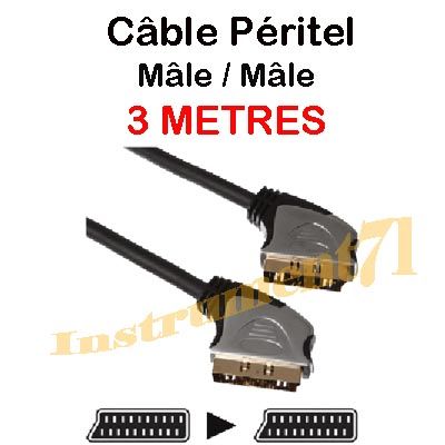 Velleman Group 3m Peritel Male to Peritel 21 Brooch Cable