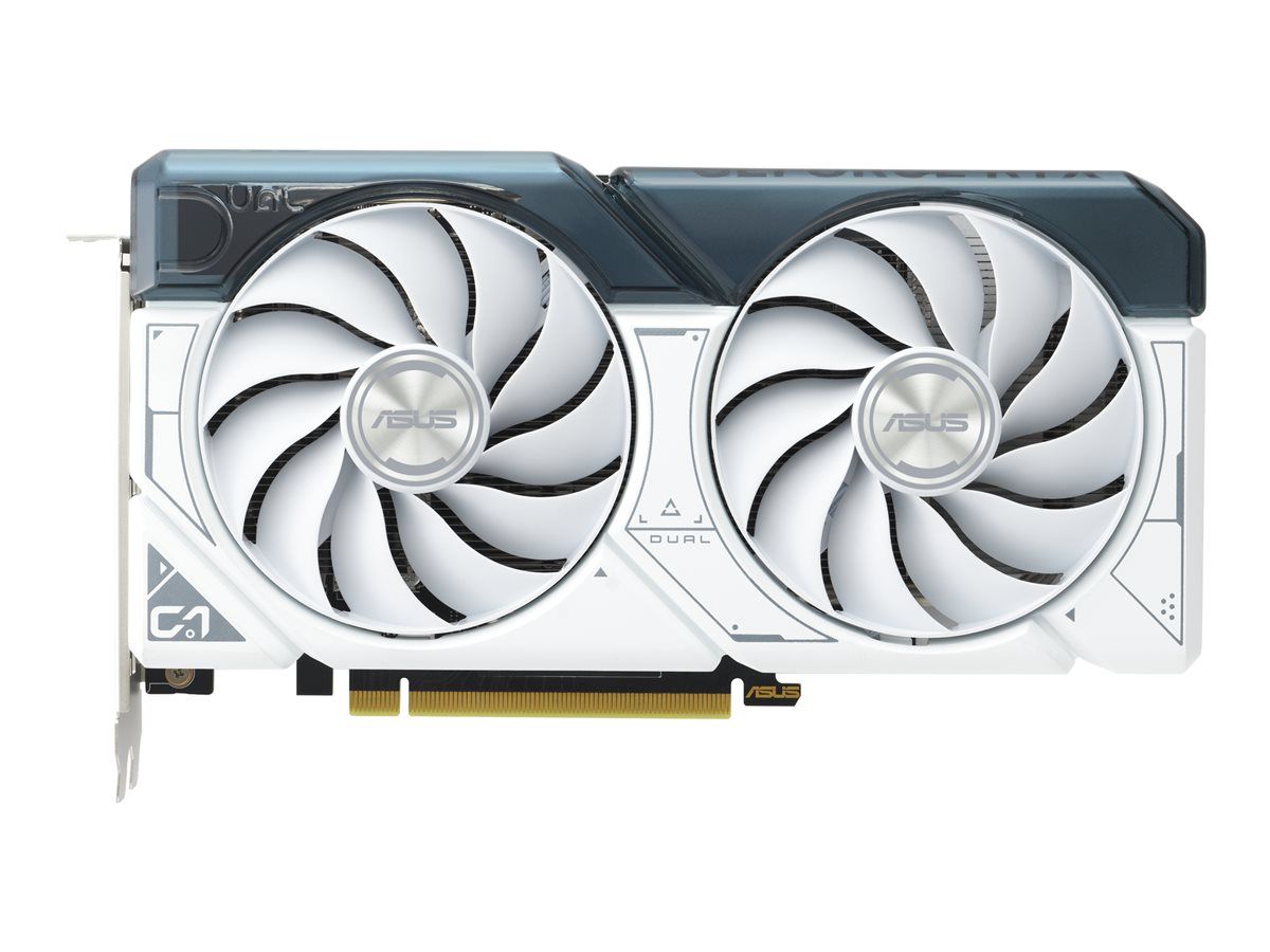 ASUS Dual GeForce RTX 4060 8GB White OC Edition - Graphics Card - GeForce RTX 4060 - 8GB GDDR6 - PCIe 4.0 - 3 x DisplayPort, HDMI - White