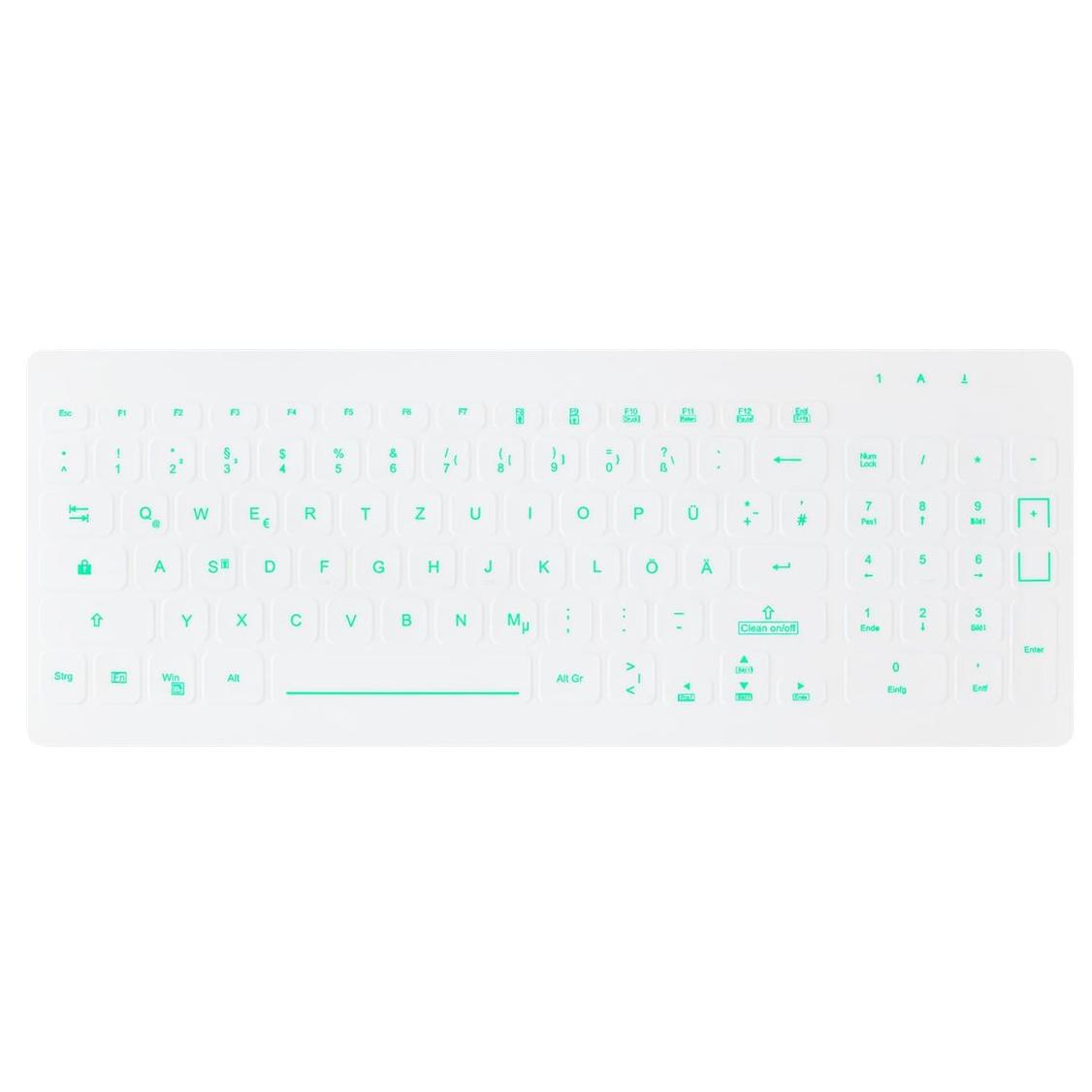 Contour Design Active Key AK-CB7012F-U1-W Wireless Keyboard