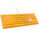 Ducky One 3 Yellow TKL Gaming Keyboard, RGB LED - MX Speed Silver (US)