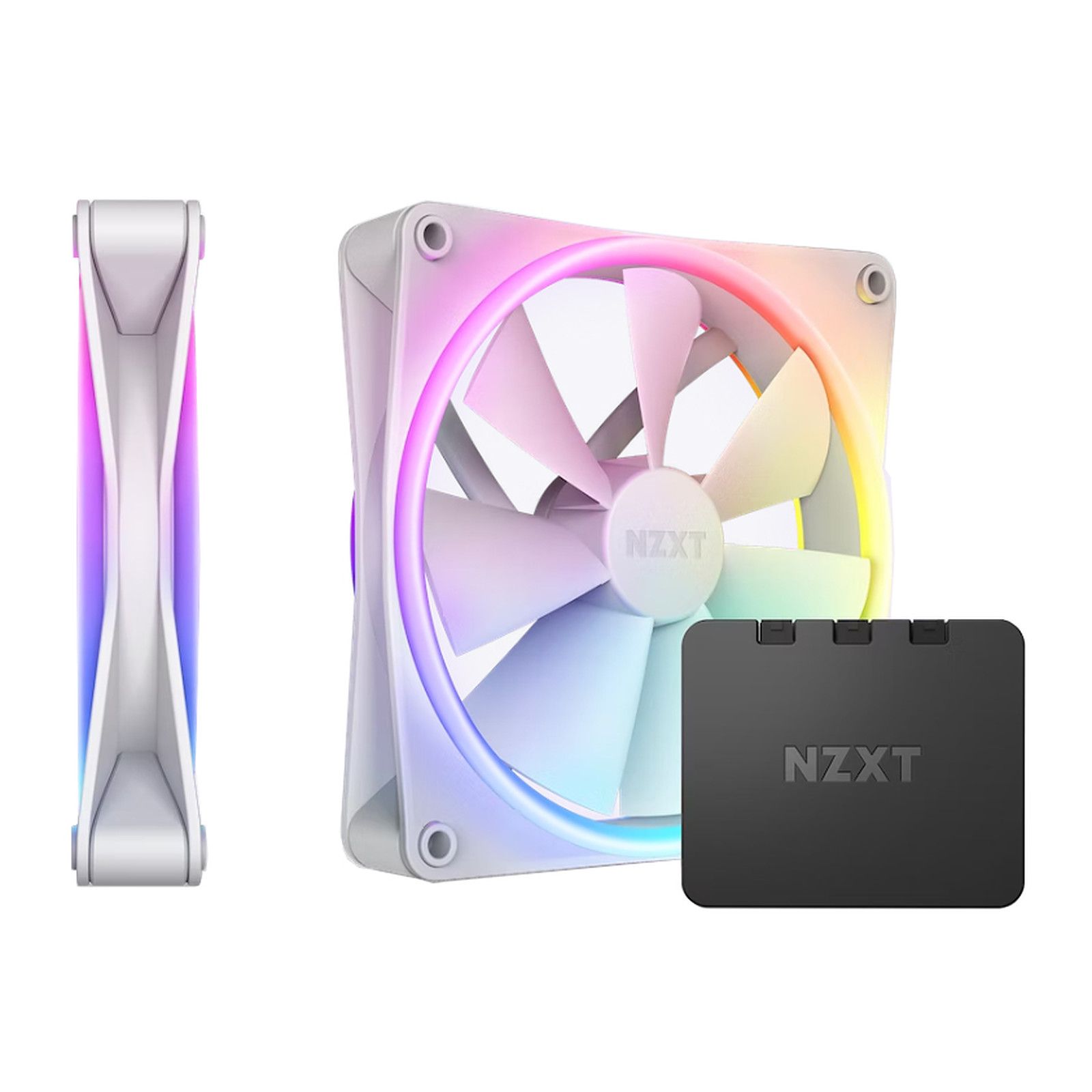 NZXT F140 RGB Duo White (2-Pack) 140mm Case Fans