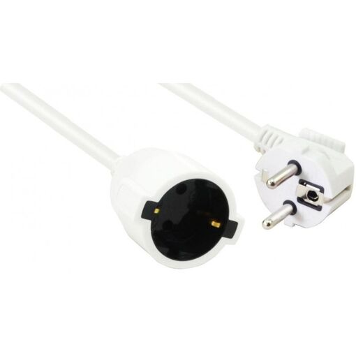 Cable de conexión Helos de tierra de 3 pines, blanco, 2.0 m