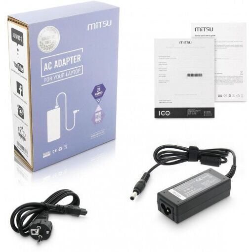 Cargador de portátil Mitsu 20V 2A (5.5x2.5mm) - MSI, Medion, Lenovo y más