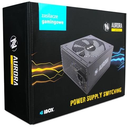 IBox Aurora 700W Gaming PSU with 14cm Fan, Black