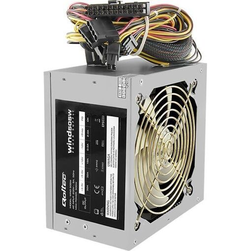Alimentation Qoltec 505W ATX (505W WIND) - Gris
