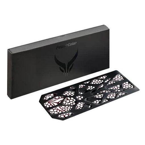 Plaque arrière interchangeable Powercolor pour RX 7900 Red Devil Alu