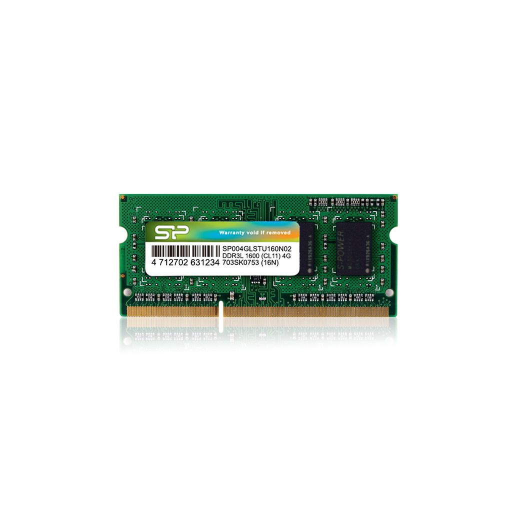 Silicon Power DDR3L SO DIMM 4GB 204-Pin 1600MHz PC3L-12800 1.35V Non-ECC Memory Module