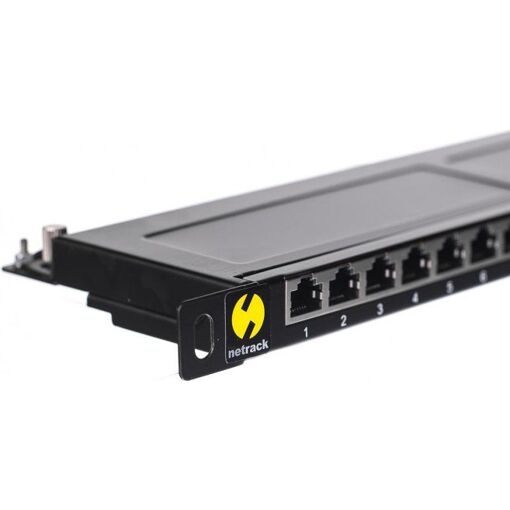 Panel de conexión Netrack 19'' 24 puertos Cat. 5e FTP, para montaje en rack