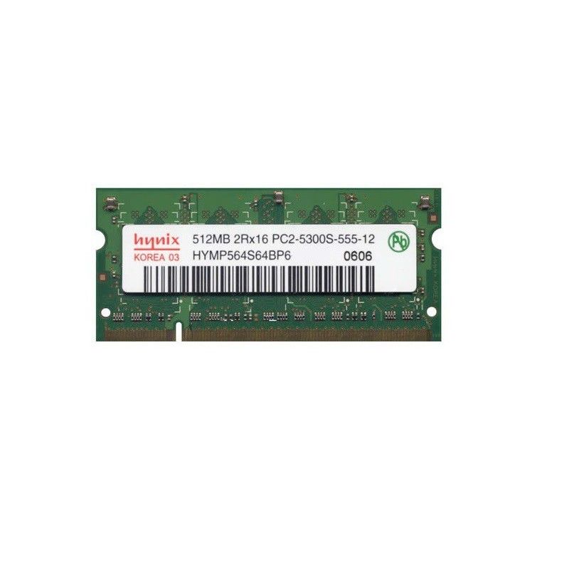 Hynix 512GB SODIMM RAM (HYMP564S64BP6-Y5 AB-T, DDR2 PC2-5300S, 667MHz)