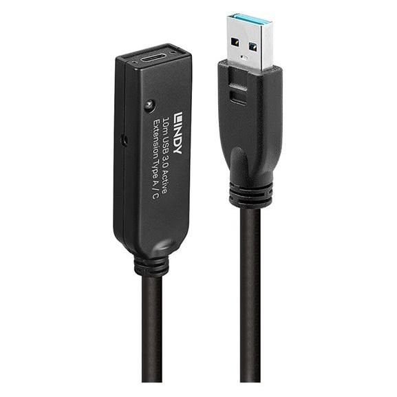 Câble d'extension USB Lindy - USB 3.2, USB 3.1 Gen 1, USB 3.0 - Jusqu'à 38m