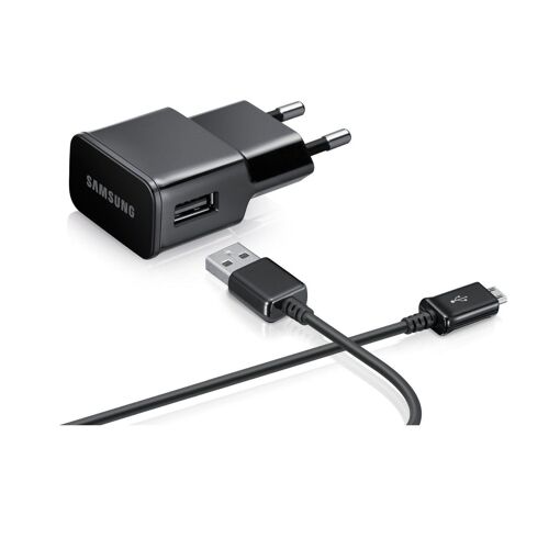 Samsung Galaxy Trend 2 G313 Charger, Black 2A with 1.5M Original Micro-USB Cable