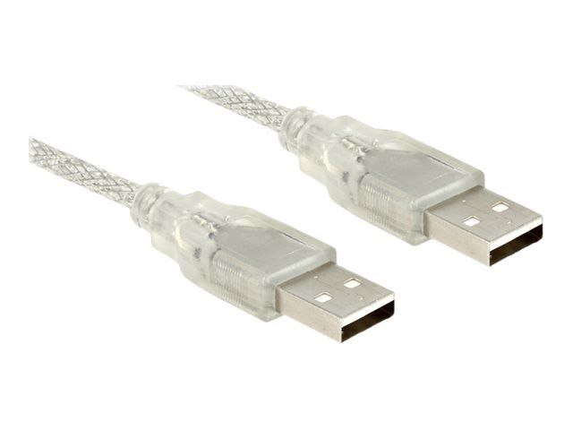 Delock USB Cable - 1m, USB 2.0, Transparent