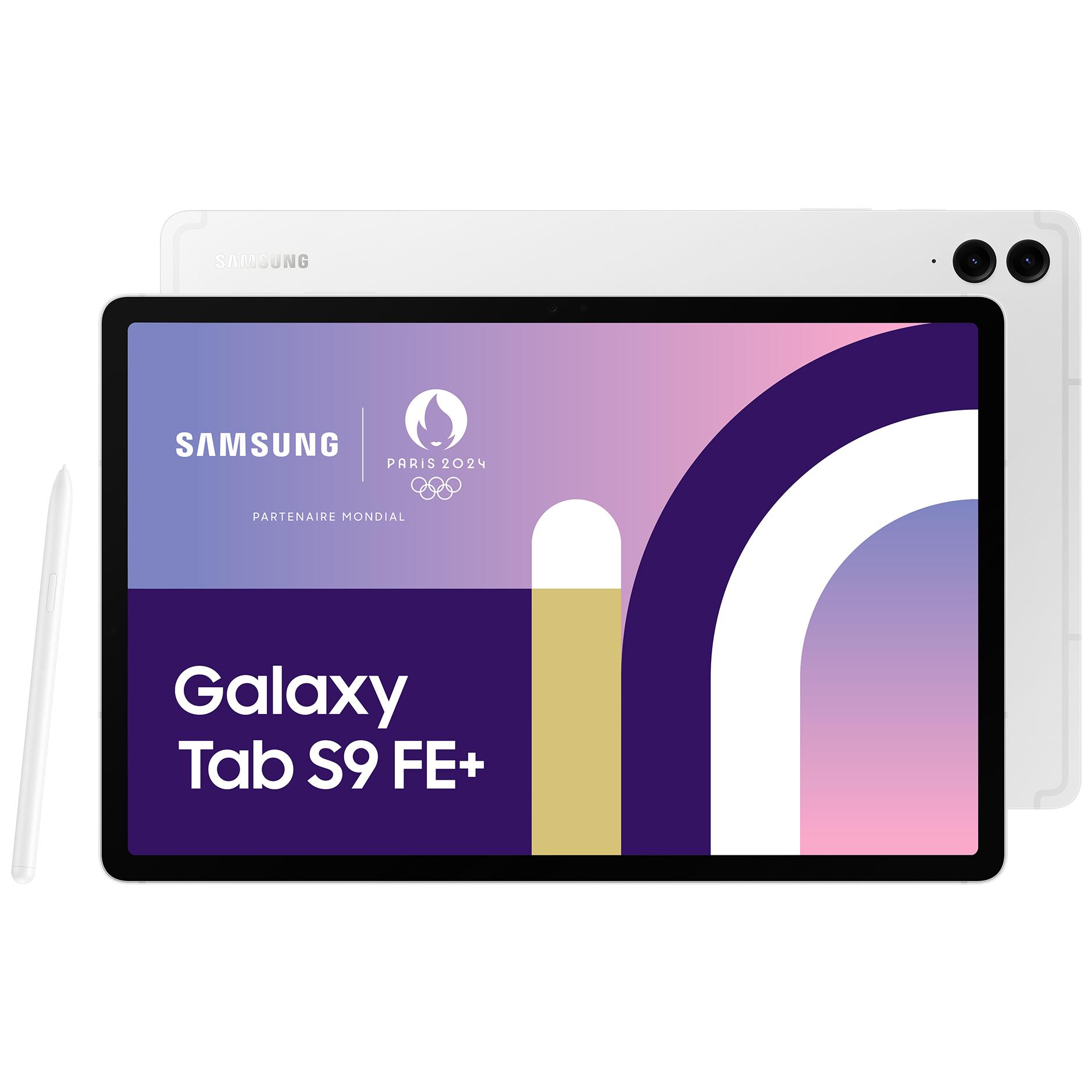 Samsung Galaxy Tab S9 FE+ (Exynos 256GB, 12.4-inch, 12GB RAM, Wi-Fi 6, Android 13, Silver)