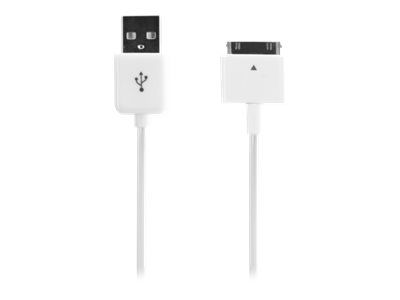 Strax - Xqisit 1m USB to Apple Dock Male Cable - White
