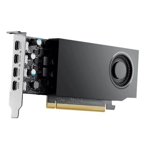 Carte graphique Dell NVIDIA RTX - RTX A1000 - 8 Go GDDR6 - PCIe 4.0 x8 - 4 ports Mini DisplayPort