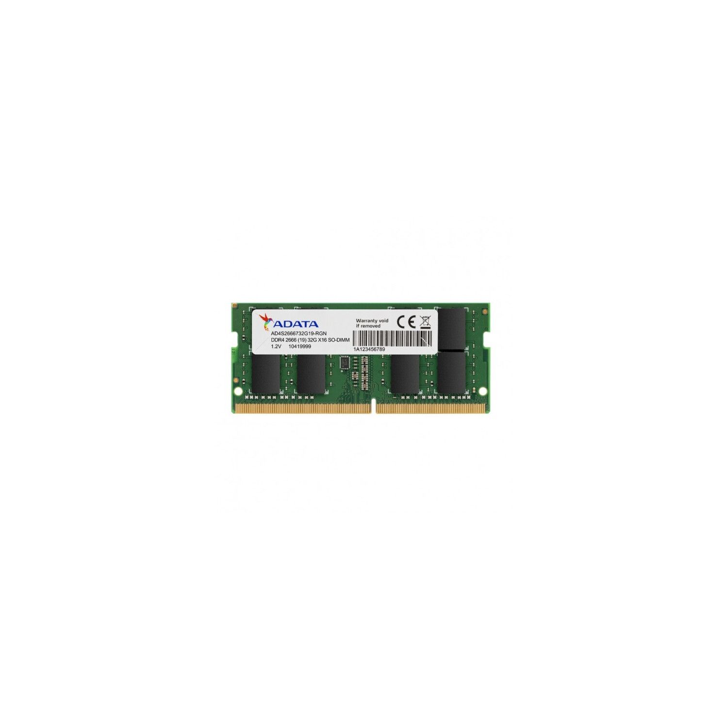 A-Data 8GB DDR4 2666MHz SO-DIMM Memory Module (AD4S26668G19-SGN)