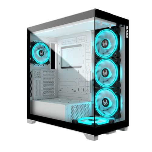 M.Red Radiant.X Gaming PC Case - White