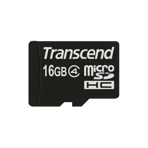 Transcend MicroSDHC Card - 16GB, Class 4