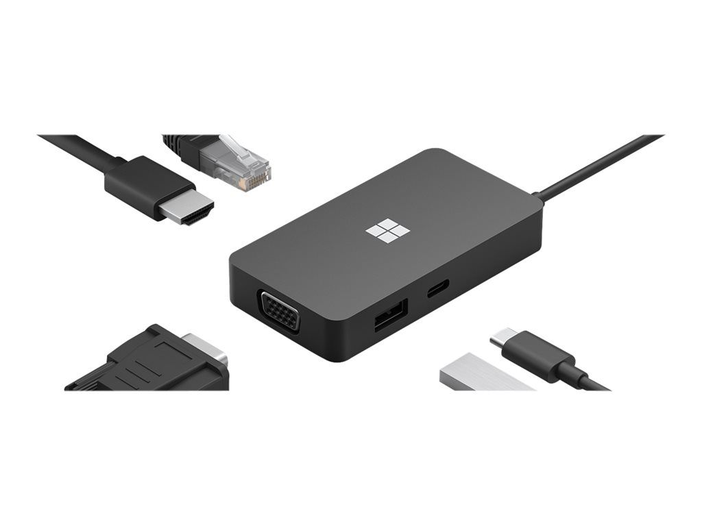 Microsoft USB-C Travel Hub - 1GbE Ethernet, VGA, HDMI