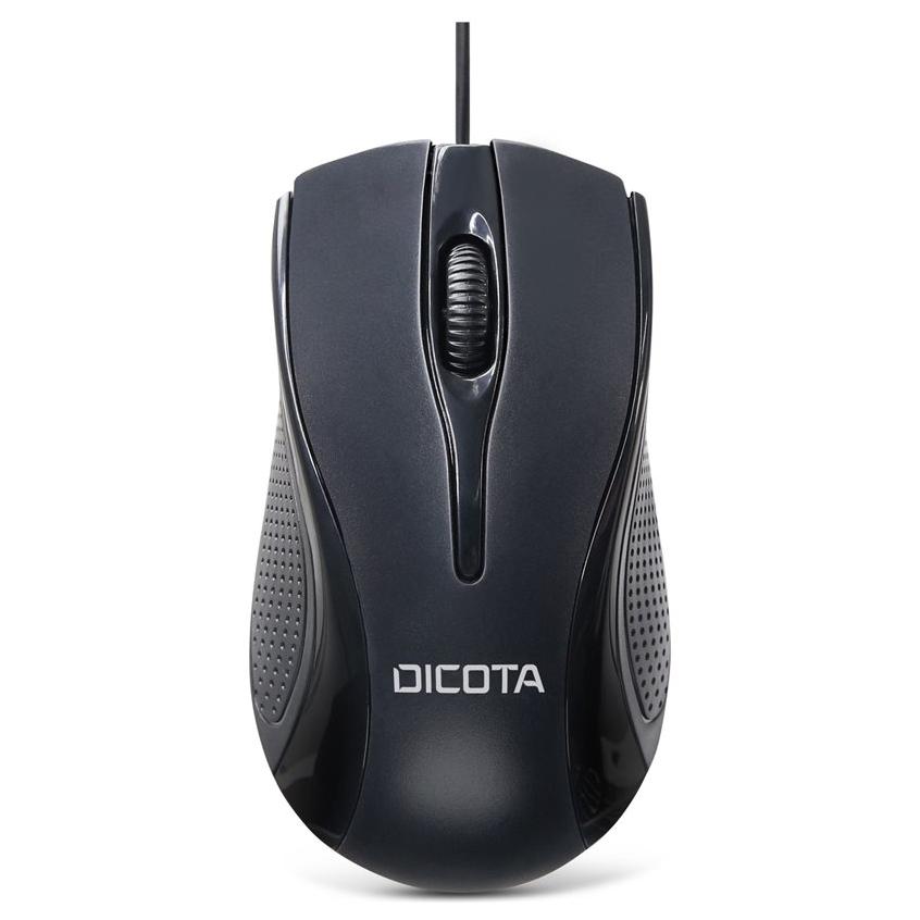 Dicota Wired Mouse for Right and Left Handers - Black