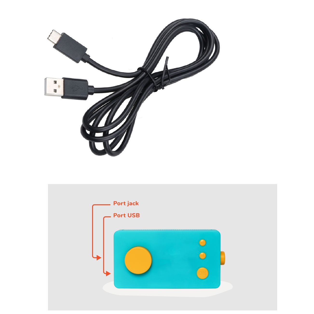 Straße Tech Lunii Charging and Synchronization Cable (2nd Gen)