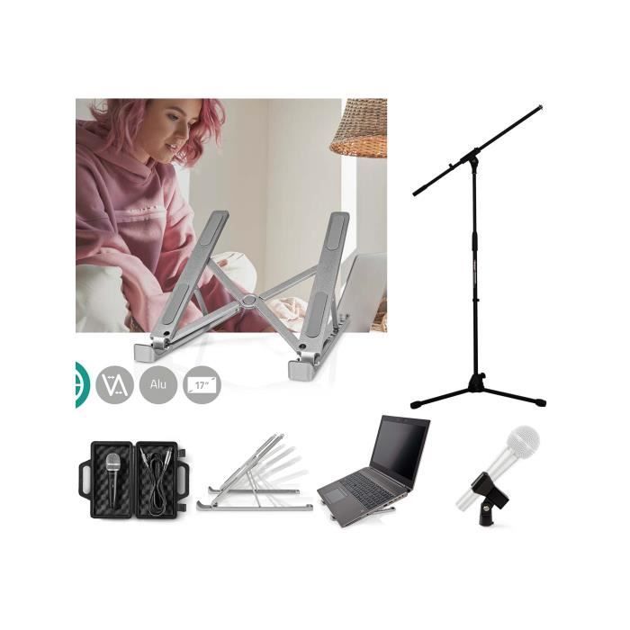 Prodipe Laptop Stand with Microphone and Carrying Case