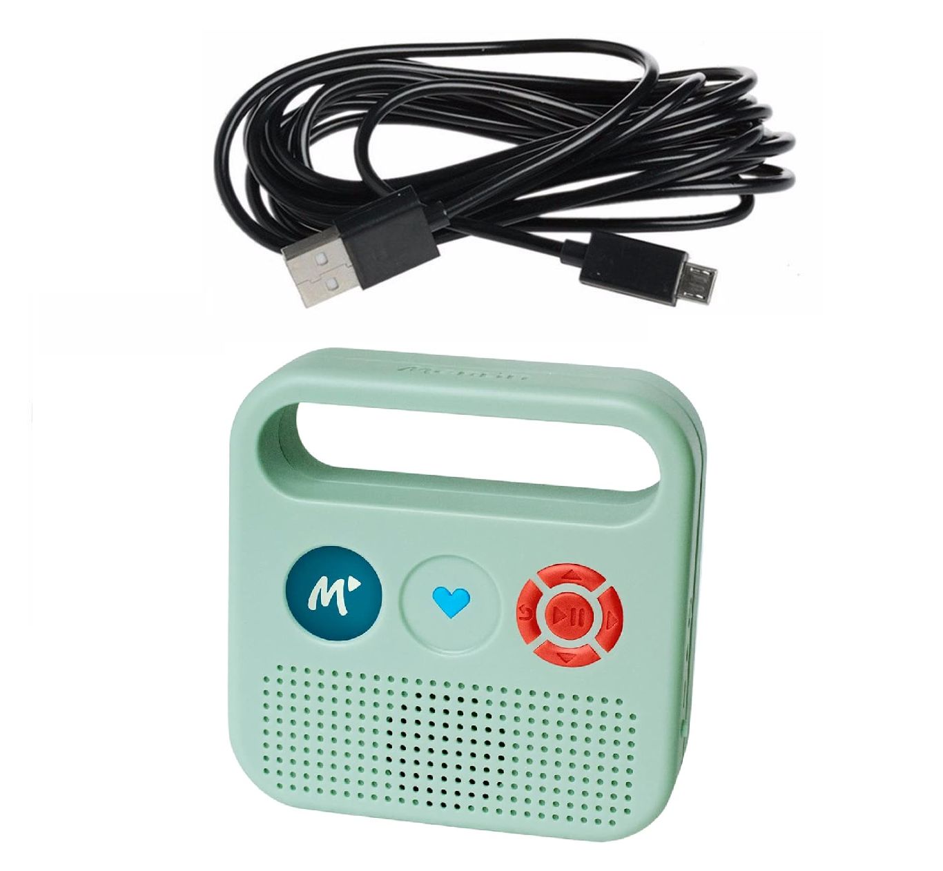 Câble de chargement USB extra long pour conteuse d'histoires Merlin Vert - 3 mètres - Straße Tech