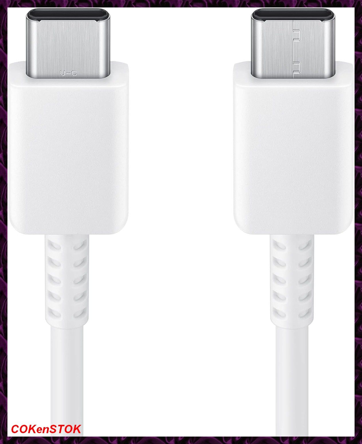 Cable Samsung USB-C a USB-C - 100W - 1m (Blanco)