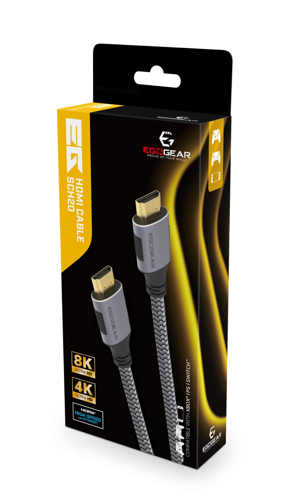 Câble HDMI 2.1 EgoGear UHD 8K avec Ethernet