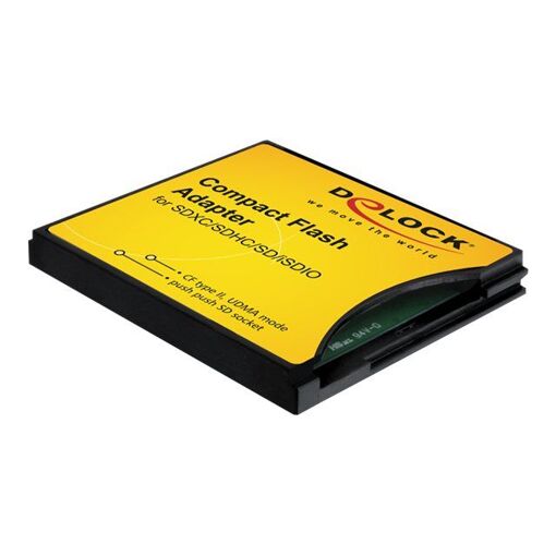 Adaptador Delock Compact Flash - Adaptador de tarjeta MMC, SD, SDHC, SDXC