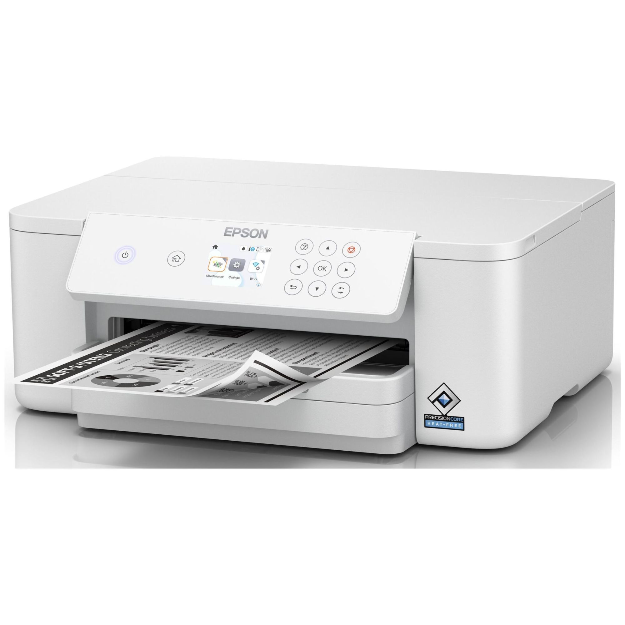 Epson WorkForce Pro WF-M4119DW Printer - Monochrome - Duplex - Inkjet - A4/Legal - 4800 x 2400 dpi - Up to 21 ppm - 250-Sheet Capacity - USB 2.0, LAN, USB Host, Wi-Fi(ac)