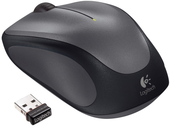 Logitech Wireless Optical Mouse M235 (Right-handed, 3 Programmable Buttons, Black)