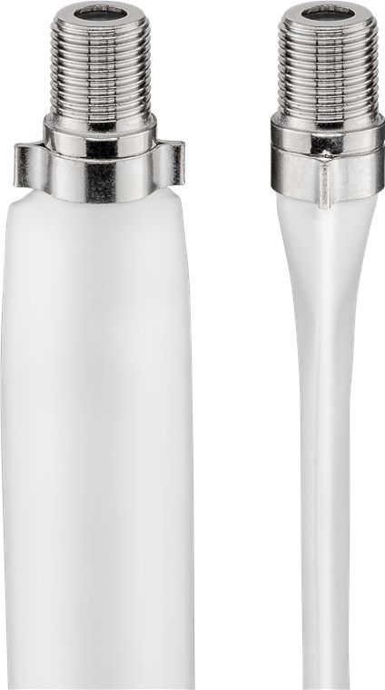 Goobay Coaxial Cable 0.2m Type F White