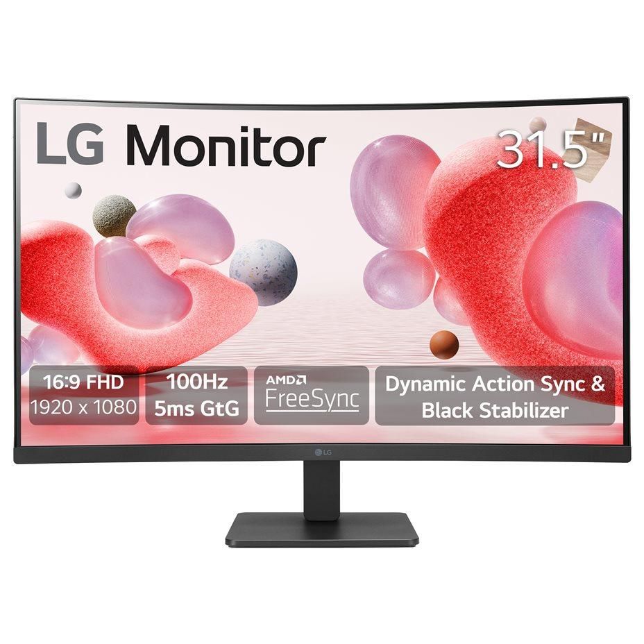 LG 32MR50C-B Curved LED Monitor - 32" (31.5" Visualable) - Full HD 1080p @ 100Hz - VA - 250 cd/m² - 3000:1 - 5ms - 2xHDMI, VGA