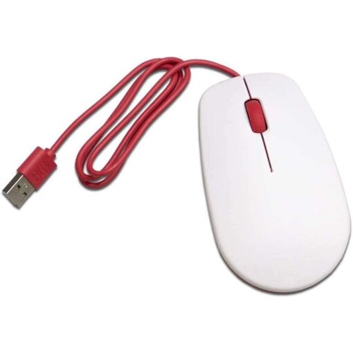 Souris officielle Raspberry Pi Blanche et Rouge sans fil