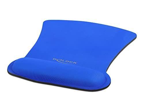 Delock Ergonomic Mouse Pad with Wrist Rest, Blue