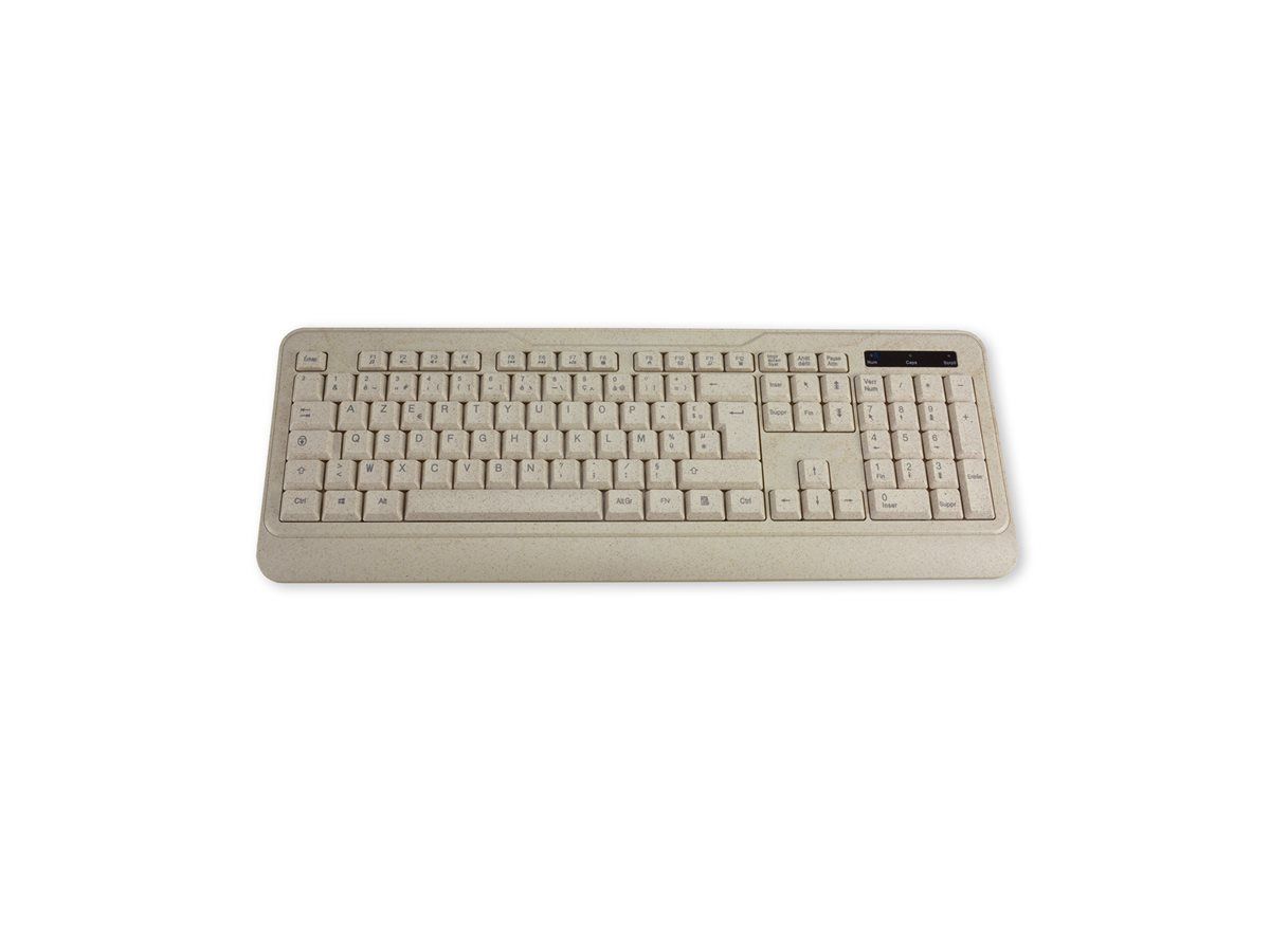 MCL Wireless Keyboard - Bioplastic - 2.4GHz AZERTY - French - Beige Terrazzo