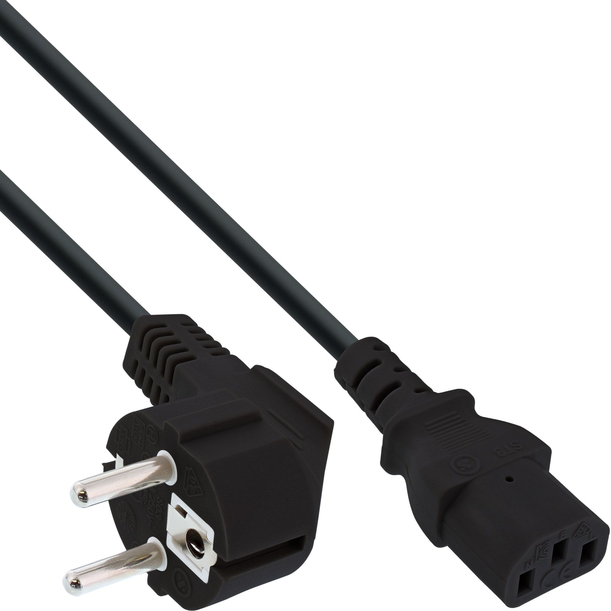 InLine 7m Power Cable CEE7/7 to IEC C13 Black