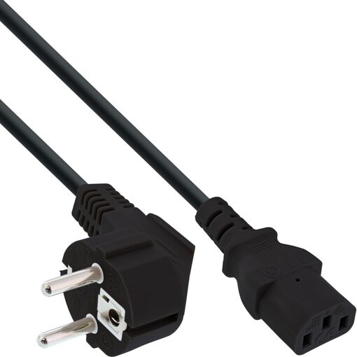InLine 16652 Cable, 7m, Black, CEE7/7 IEC C13